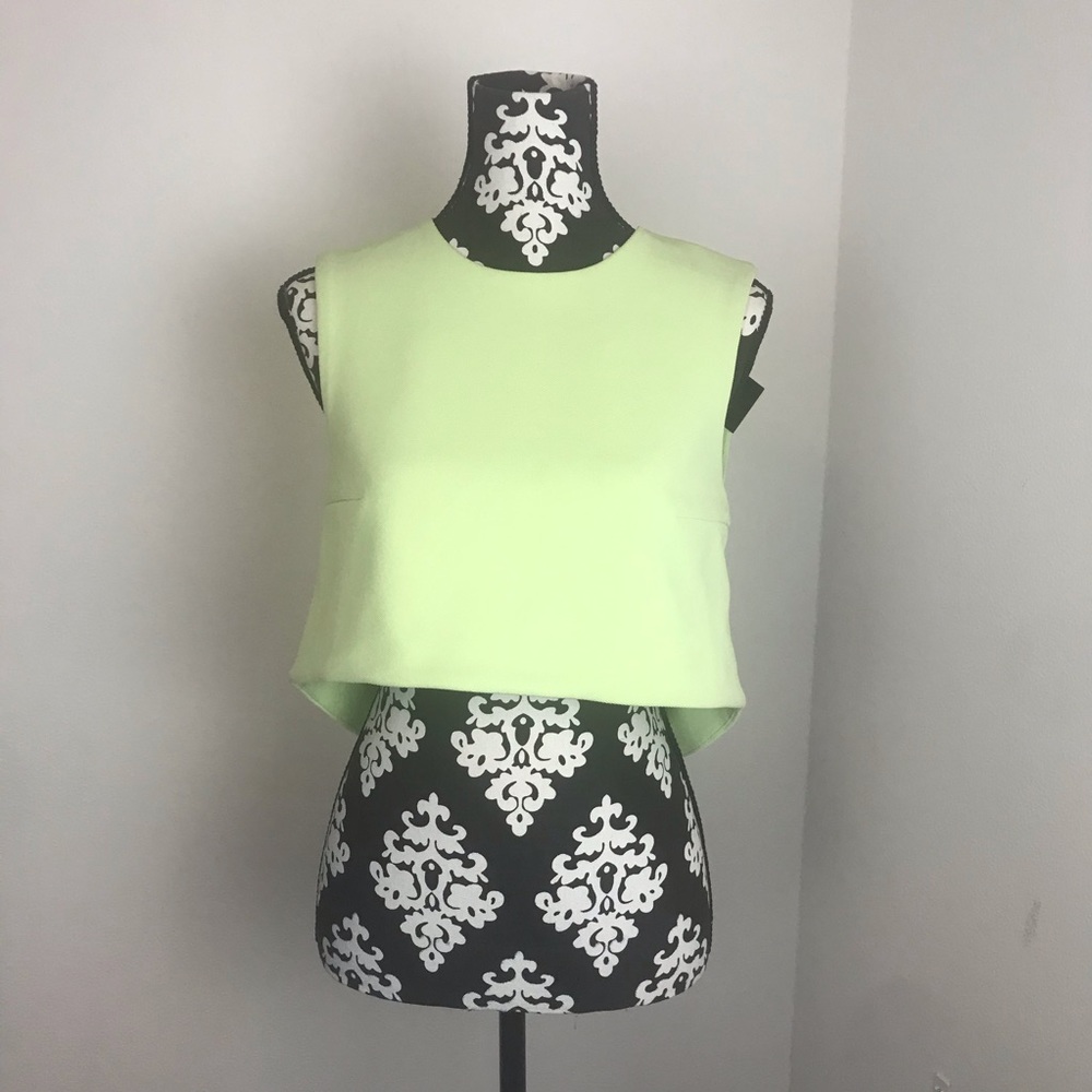 BLaque Label green open back top